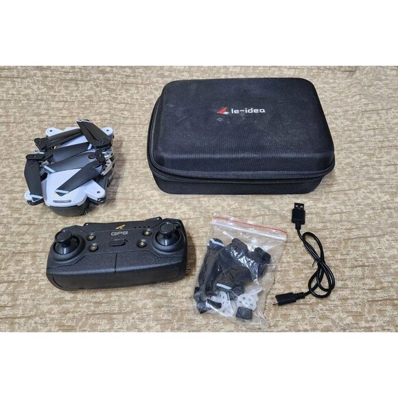 Le Idea 10 GPS Drone with Camera and Case for Adults - White - Picture 1 of 16